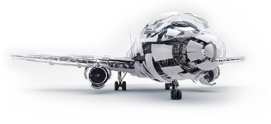 Exploded view of plane